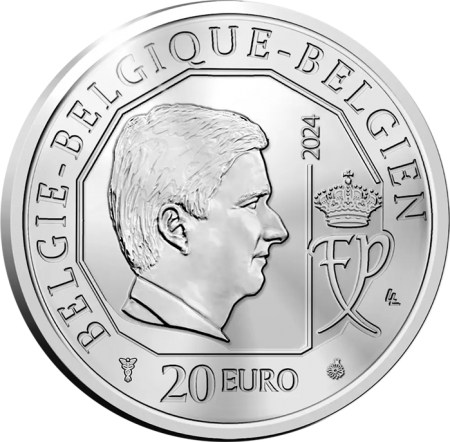 Belgique 20 Euros Argent 2024 - Team Belgium