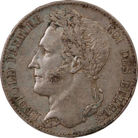 Belgique BELGIQUE  LEOPOLD Ier - 5 FRANCS ARGENT 1849