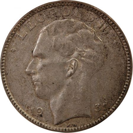 Belgique BELGIQUE  LEOPOLD III - 20 FRANCS ARGENT 1935