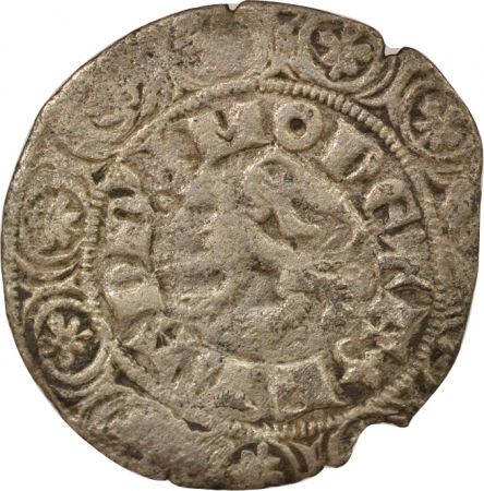 Belgique Louis II de Mâle - Gros Compagnon au Lion Argent, Classe 10cf2 - 1306 / 1307 Canterbury