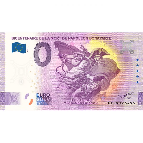 Billet Euro Souvenir ans de la mort de Napoléon Bonaparte France