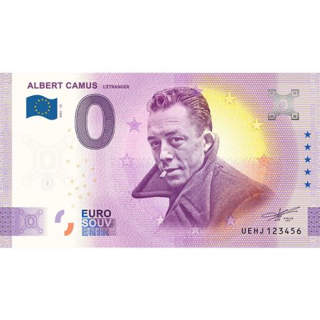 Billet 0 Euro Souvenir - Albert Camus - France 2021