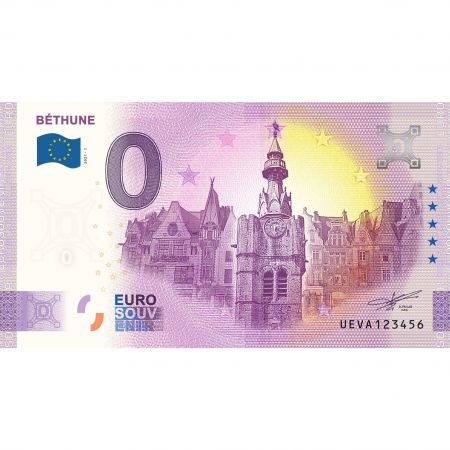 Billet 0 Euro Souvenir - Béthune - France 2021