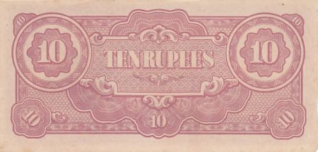 Birmanie 10 Rupees - Temple Ananda - Occupation Japonaise - 1942