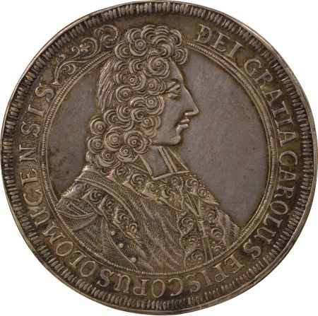 Bohéme et Moravie Evêché de Olmütz, Charles III - Thaler Argent - 1705 Kremsier