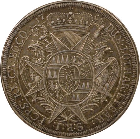 Bohéme et Moravie Evêché de Olmütz, Charles III - Thaler Argent - 1705 Kremsier