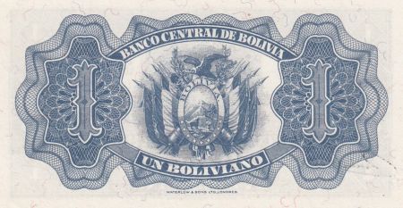 Bolivie 1 Boliviano, Simon Bolivar -  1928