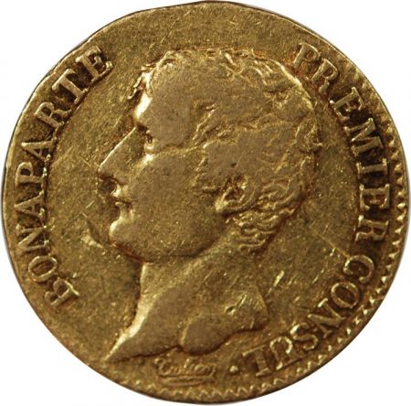 BONAPARTE 1er CONSUL - 20 FRANCS OR AN 12 A PARIS