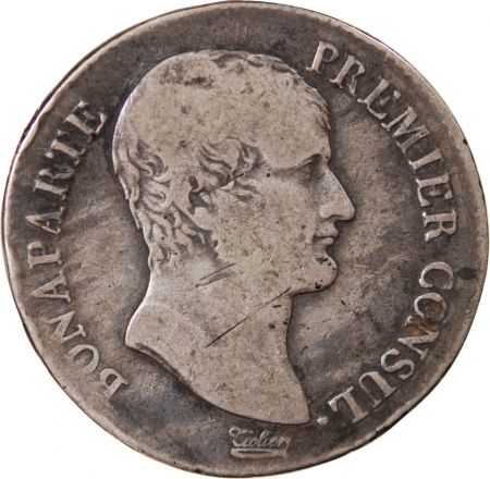 BONAPARTE Ier CONSUL - 5 FRANCS ARGENT AN 12 M TOULOUSE