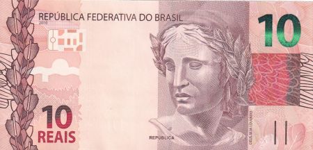 Brésil 10 Reais Liberté - Ara 2010 (2023) - Série KC