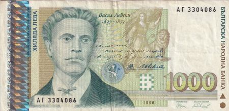 Bulgarie 1000 Leva - V. Levski - 1996 - P.106