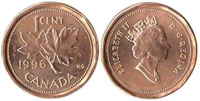 Canada 1 Cent Feuilles d\'Erable 1993