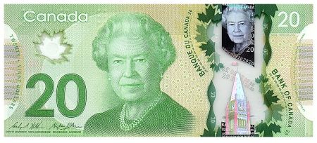 Canada 20 Dollars Elisabeth II - 2012 (2019)- Polymer Série FZP