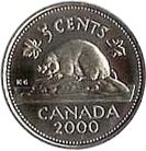 Canada 5 Cents Elisabeth II - Castor 1999