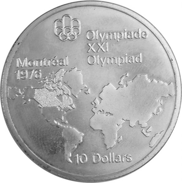 MÉDAILLES - MÉDAILLE OFFICIELLE DES JEUX OLYMPIQUES DE MONTRÉAL 1976 -  PIÈCES DU CANADA 1976