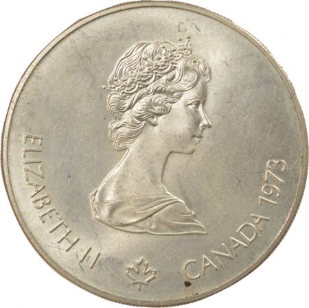 Canada Elisabeth II - 5 Dollars Argent, JO Montréal, Voile - 1973 Ottawa