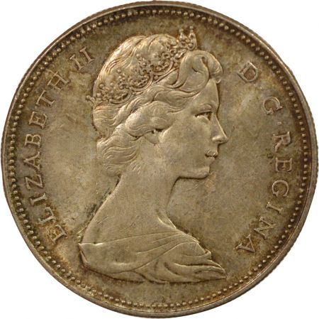 Canada Elisabeth II - Dollar Argent, 2nd Portrait - 1965 Ottawa