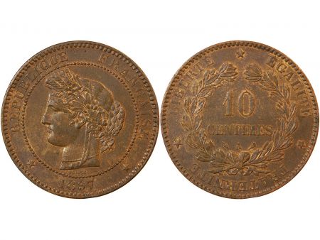 CERES - 10 CENTIMES 1897 A PARIS - Variété Torche