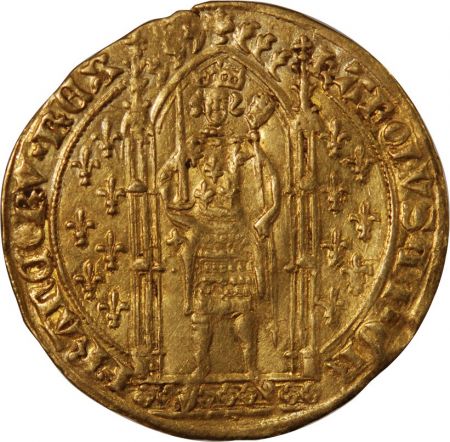 CHARLES V - FRANC A PIED OR 1365