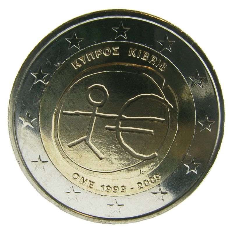 2 Euros Commémo. FRANCE 2009 - 10 ans EMU
