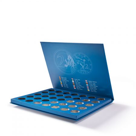 Coffret LUCCA pour 35 pièces de 2 euros sous capsules