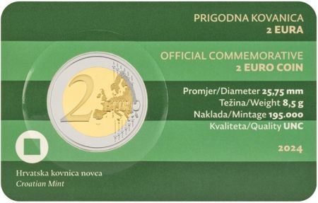 Croatie Château de Varadin - 2 Euros Commémo. 2024