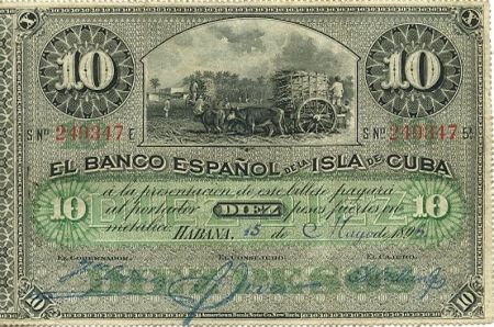 Cuba 10 Pesos Récolte du sucre de canne