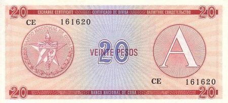 Cuba 20 Pesos1985 - Série A - Real Fuerza