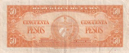 Cuba 50 Pesos - Calixto G. Iniguez - 1958 - TTB - P.81b