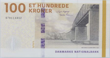 Danemark 100 Kroner - Pont - Jarre - 2009A (2020-2024) - Série G2