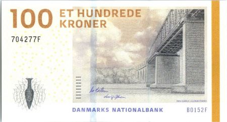 Danemark 100 Kroner Pont - Jarre - 2015