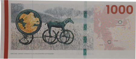 Danemark 1000 Kroner - Pont - Char solaire de Trundholm - 2012 - P.69b