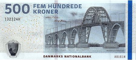 Danemark 500 Kroner Pont - Jarre - 2016 (2018) - P.68e - Neuf