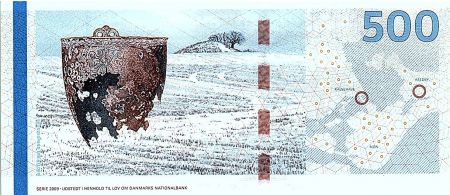 Danemark 500 Kroner Pont - Jarre - 2016 (2018) - P.68e - Neuf