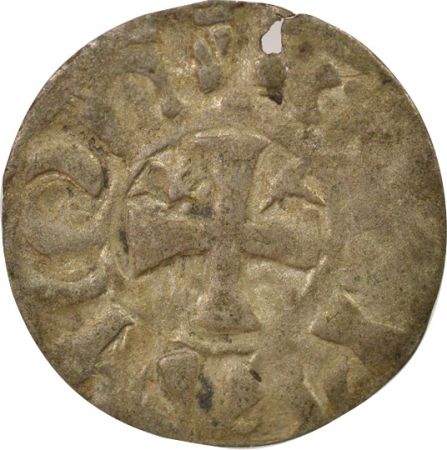 Duché de Bretagne Comté de Penthièvre, Au nom d\'Etienne I - Denier - 1138 / 1184 Guingamp