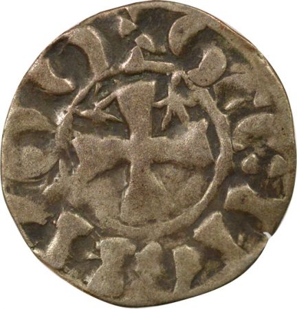 Duché de Bretagne Comté de Penthièvre, Au nom d\'Etienne I - Denier - 1138 / 1184 Guingamp