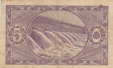 Egypte 5 Piastres - Barrage - 1940 - P.163