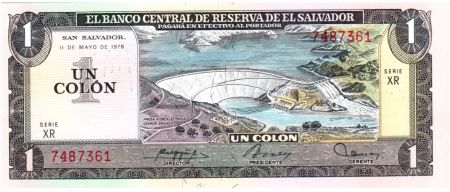 El Salvador 1 Colon Barrage Hydroéléctrique - C. Colomb - 1978 - Série XR