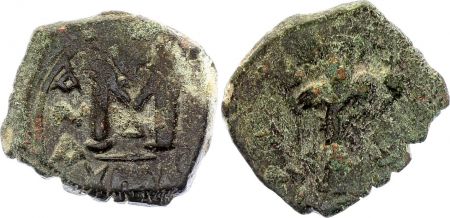 Empire Byzantin Constant II - Follis, Classe 5b - 654 / 655 Constantinople