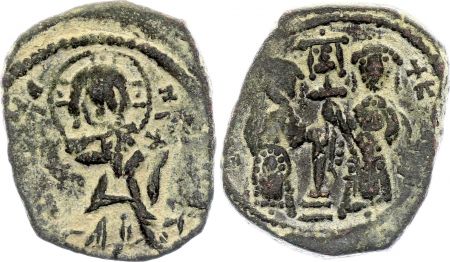 Empire Byzantin Constantin X - Follis, Classe 1, avec Eudoxie - 1059 / 1167 Constantinople