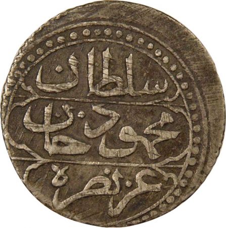 Empire Ottoman Régence d\'Alger, Mahmoud II - 1/4 Budju Argent - 1244 AH Alger