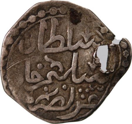 Empire Ottoman Régence d\'Alger, Sélim III - 1/8 Budju Argent - 1209 (1794-1795) Percé