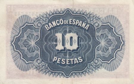 Espagne 10 Pesetas - Femme - Séries variées - 1935