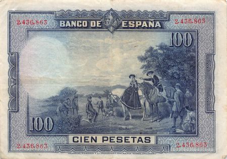 Espagne 100 Pesetas - Cervantes - 1928 Sans Série