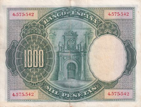 Espagne 1000 Pesetas - Carlos I - 1925 - P.70