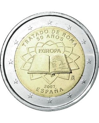 2 Euros Italie 2007 Traité de Rome Rouleau - Romacoins