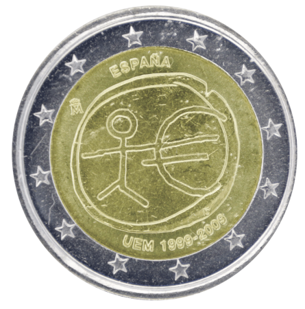 Espagne 2 Euros Commémo. Espagne 2009 - 10 ans EMU