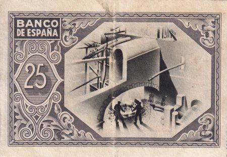 Espagne 25 Pesetas - Bilbao - 1937 - P.S563