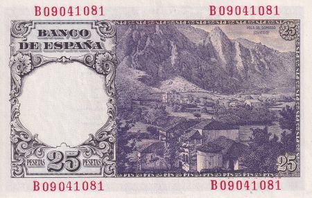 Espagne 25 Pesetas - Florez Estrada - 19460 - P.130