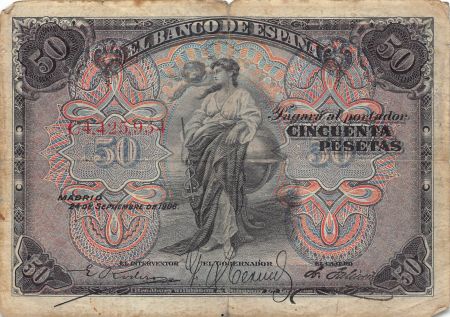 Espagne 50 Pesetas - 1906